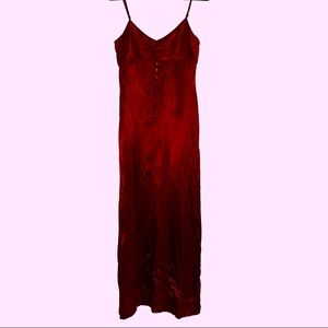 Esprit De Corp Spaghetti Strap Maroon Dress